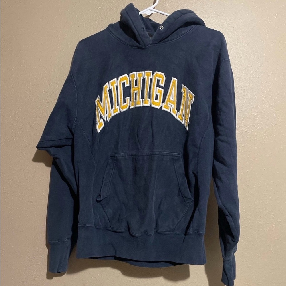 Vintage Steve & Barry University Michigan Pullover Hoodie Sweatshirt Adult S/M